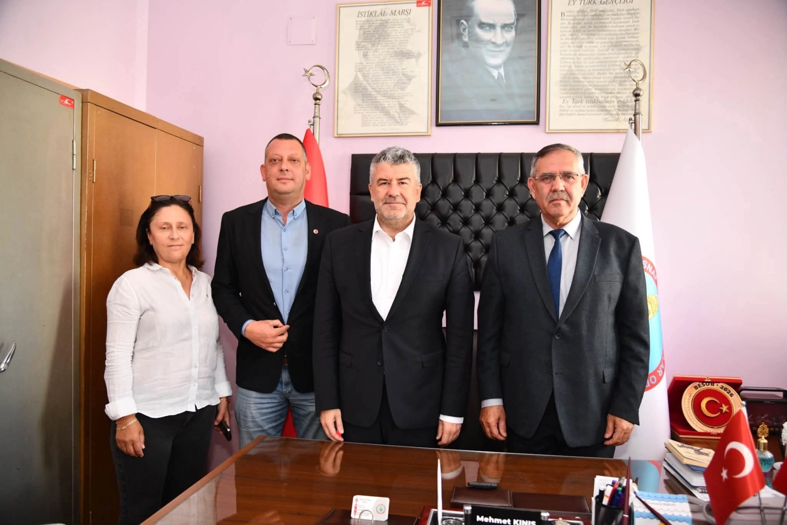 BAŞKAN KINIŞ  AKBIYIK’I AĞIRLADI