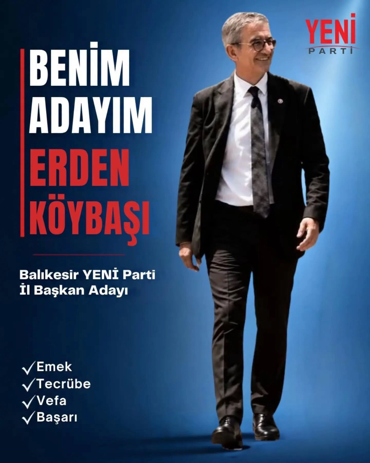 KÖYBAŞI ADAYLIĞINI AÇIKLADI
