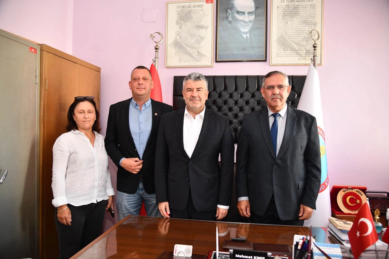 BAŞKAN KINIŞ  AKBIYIK’I AĞIRLADI