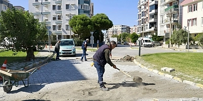  BURHANİYE’DE FEN İŞLERİ EKİPLERİ SAHADA ÇALIŞMALARINI SÜRDÜRÜYOR