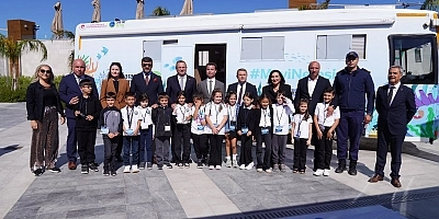 Mavi Nefes Eğitim Otobüsü heyecanı Ayvalık’ta devam ediyor