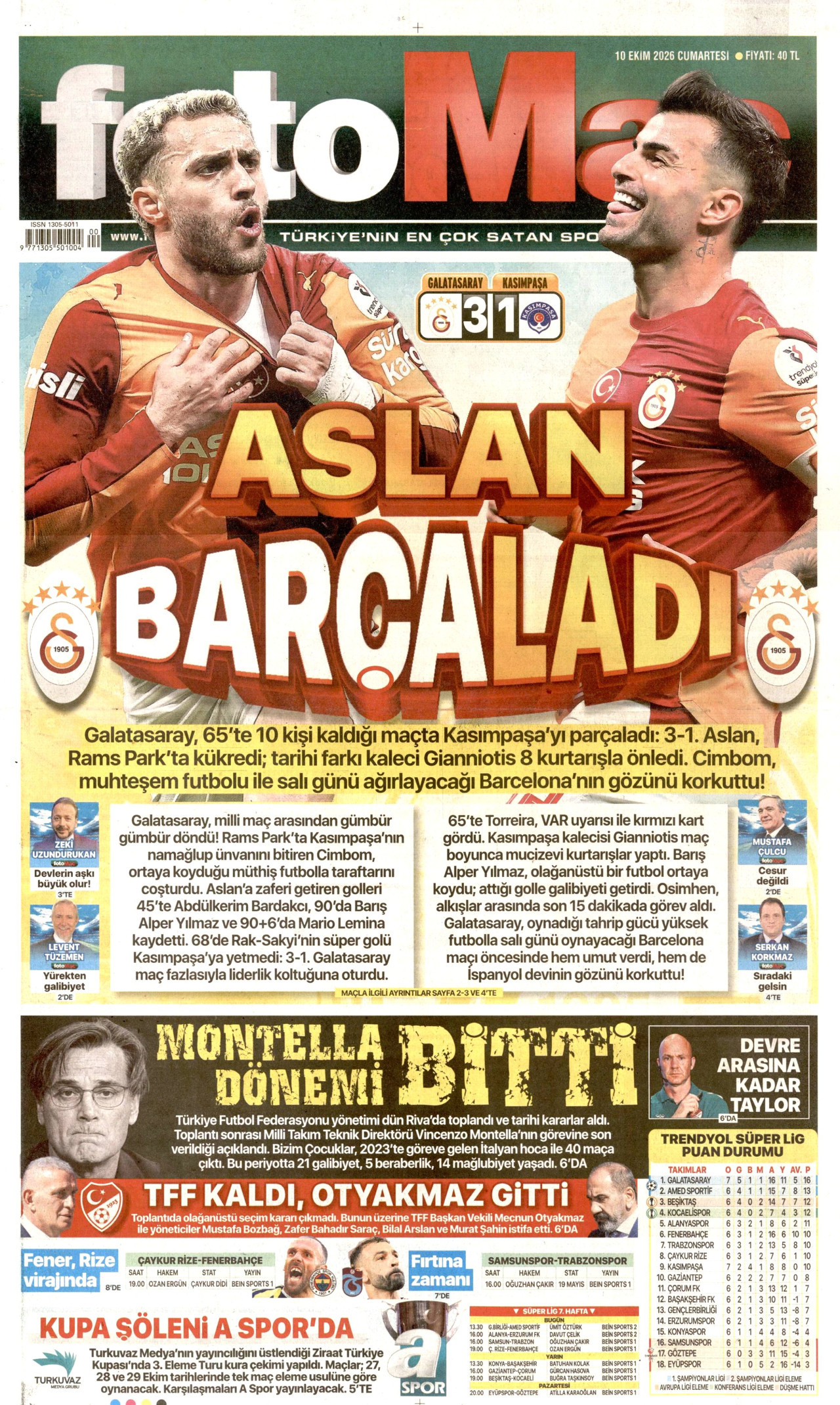 Fotomaç Gazetesi gazetesi manşeti